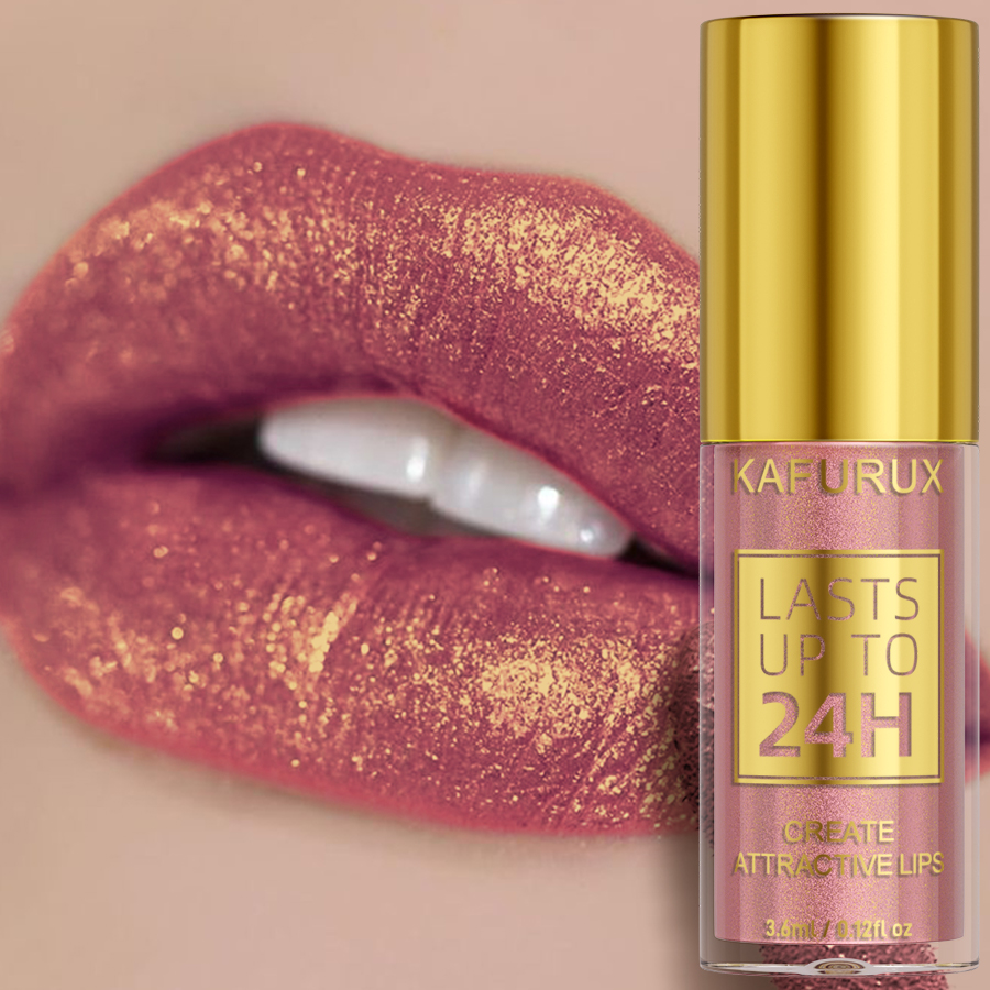 Lip Tint Korean - 1 قطعة بريق معدني 14 ألوان