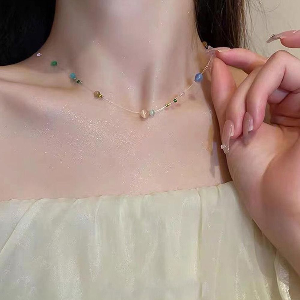 قلادة عصرية من السبائك على الط - مراجعة Korean Girls Lifestyle وسعره