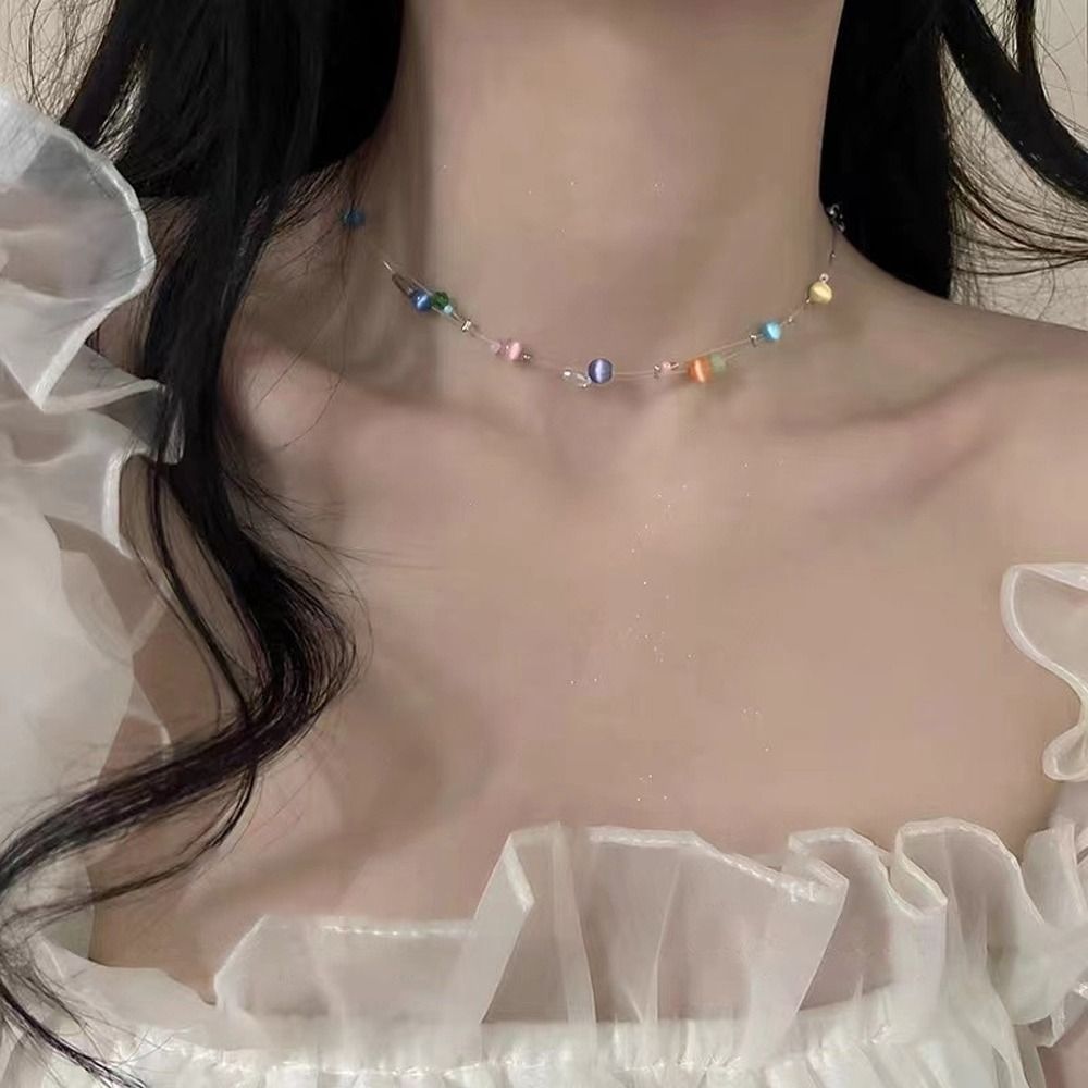 قلادة عصرية من السبائك على الط - مراجعة Korean Girls Lifestyle وسعره