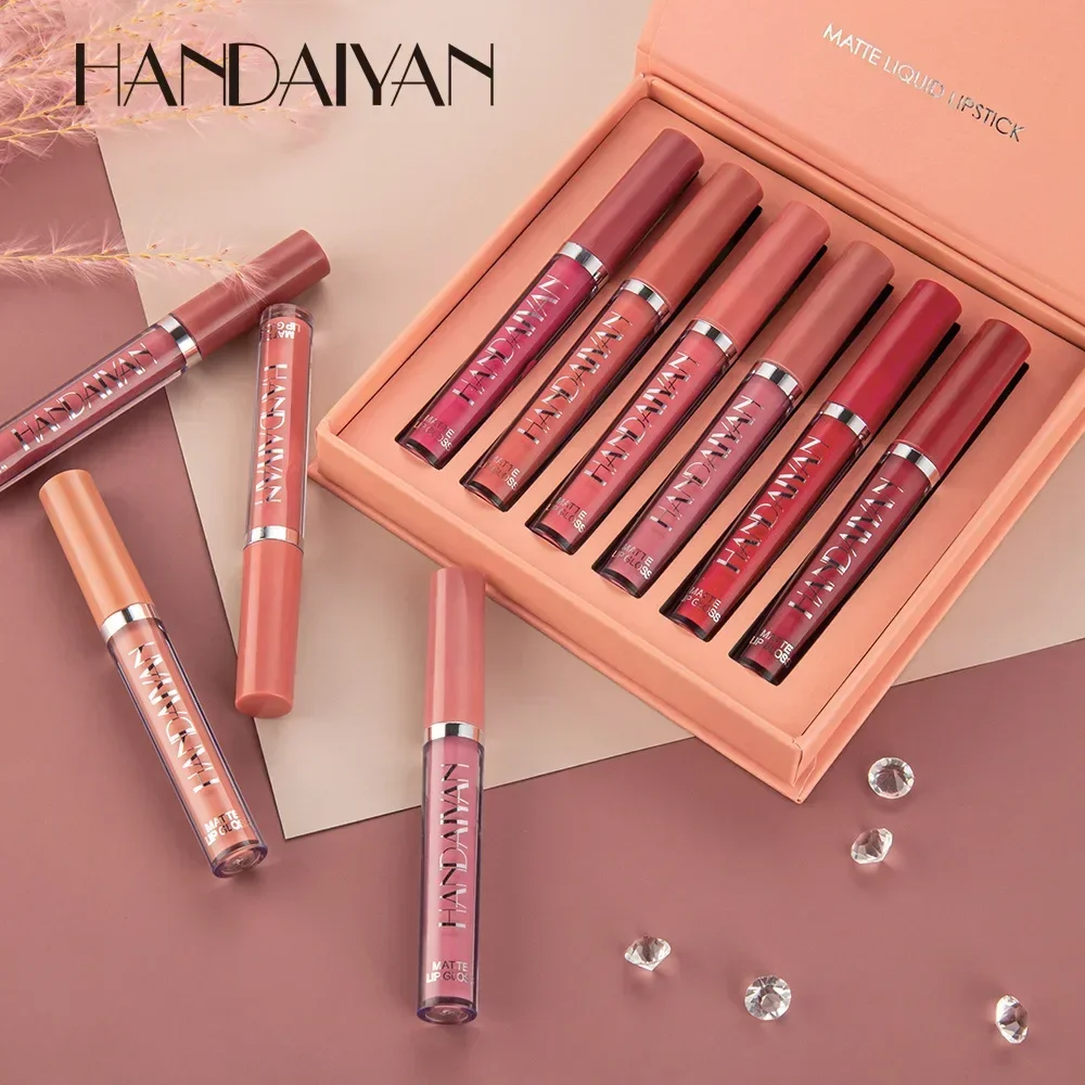 HANDAIYAN 6 قطع مجموعة أحمر ال - مراجعة Lip Tint Korean وسعره